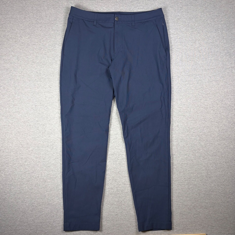 Lululemon ABC Slim Fit Pant Mens 32x30 Blue Casual Chino Trouser